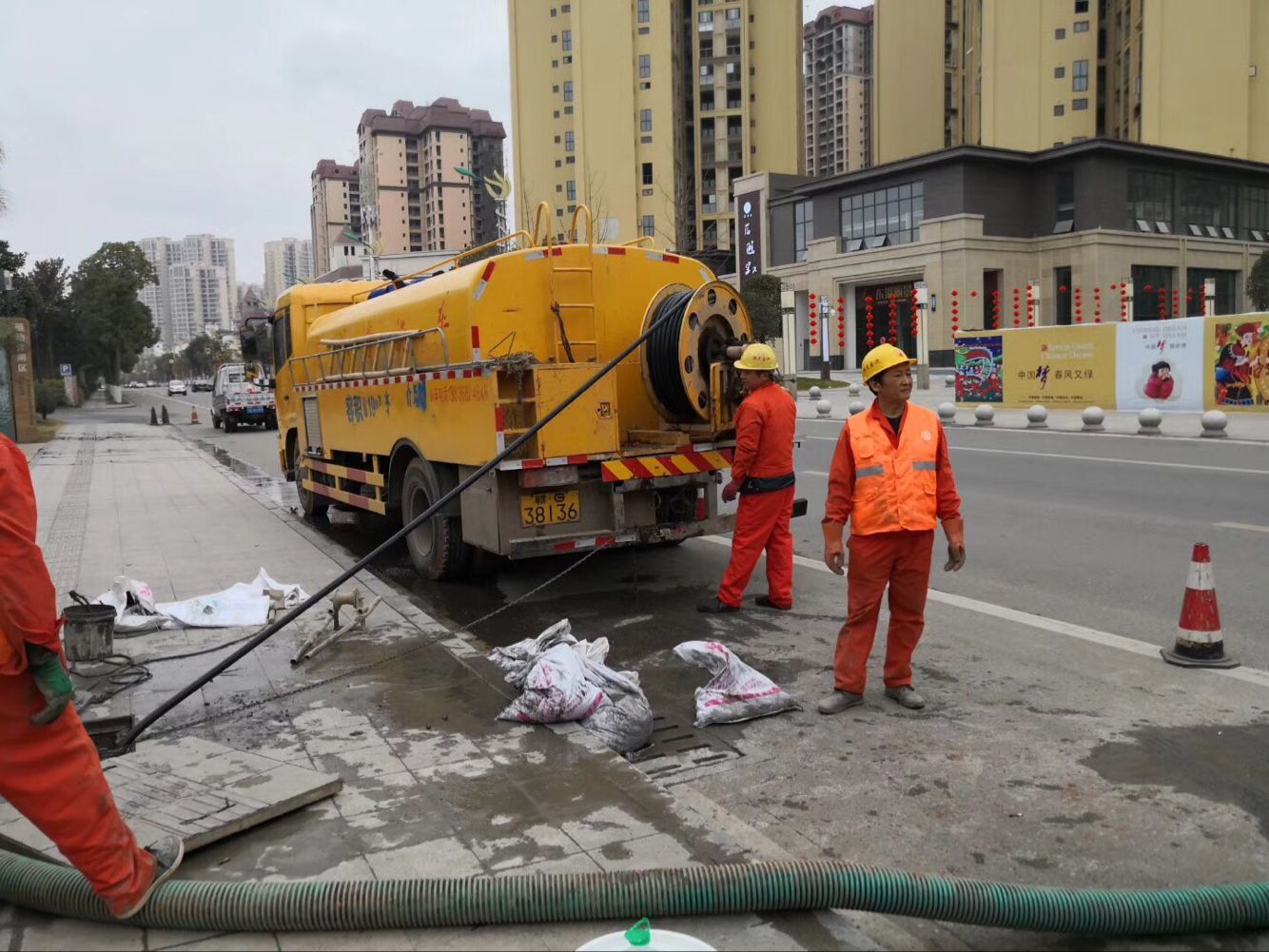 盐山排污管道清淤-管道清洗